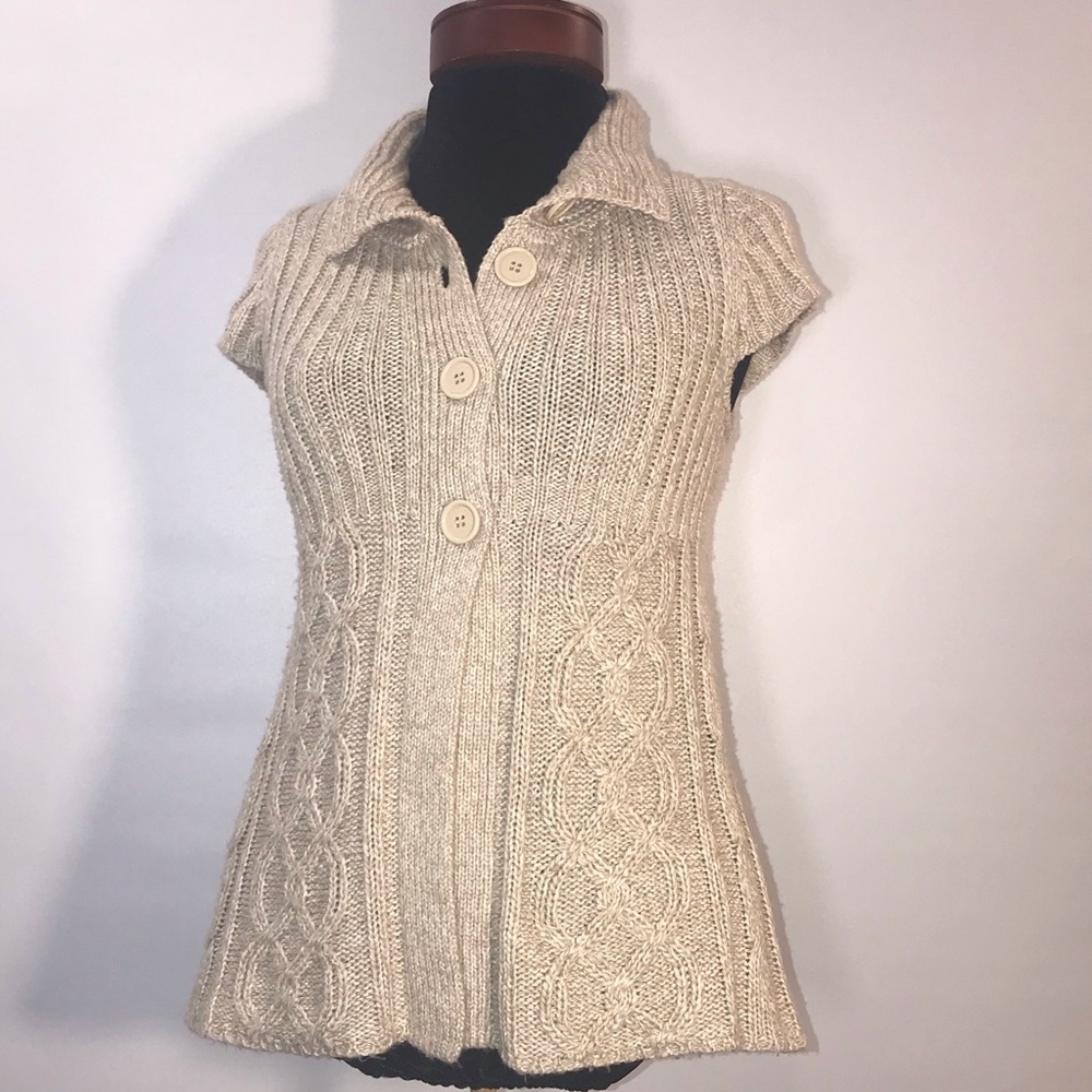 It’s Our Time Button up sweater size M